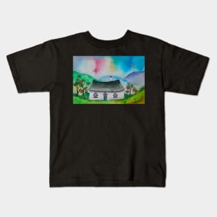 Little Cottage in the Valley Kids T-Shirt